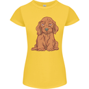 A Dachshund Puppy Dog Womens Petite Cut T-Shirt Yellow