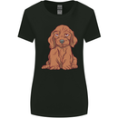 A Dachshund Puppy Dog Womens Wider Cut T-Shirt Black