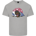 A Dachshund in Bed Dog Kids T-Shirt Childrens Sports Grey