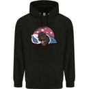 A Dachshund in Bed Dog Mens 80% Cotton Hoodie Black
