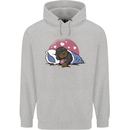 A Dachshund in Bed Dog Mens 80% Cotton Hoodie Sports Grey