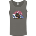 A Dachshund in Bed Dog Mens Vest Tank Top Charcoal