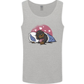 A Dachshund in Bed Dog Mens Vest Tank Top Sports Grey
