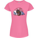 A Dachshund in Bed Dog Womens Petite Cut T-Shirt Azalea