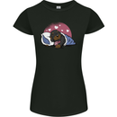 A Dachshund in Bed Dog Womens Petite Cut T-Shirt Black