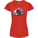 A Dachshund in Bed Dog Womens Petite Cut T-Shirt Red