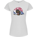 A Dachshund in Bed Dog Womens Petite Cut T-Shirt White