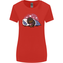 A Dachshund in Bed Dog Womens Wider Cut T-Shirt Red