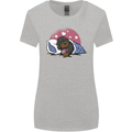 A Dachshund in Bed Dog Womens Wider Cut T-Shirt Sports Grey