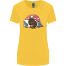 A Dachshund in Bed Dog Womens Wider Cut T-Shirt Yellow