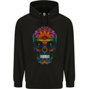 A Day of the Dead Sugar Skull Mens 80% Cotton Hoodie Black