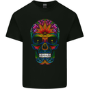 A Day of the Dead Sugar Skull Mens Cotton T-Shirt Tee Top Black