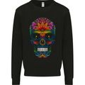 A Day of the Dead Sugar Skull Mens Sweatshirt Jumper Black