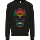 A Day of the Dead Sugar Skull Mens Sweatshirt Jumper Black