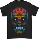 A Day of the Dead Sugar Skull Mens T-Shirt 100% Cotton BLACK
