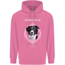 A Decorative Border Collie Childrens Kids Hoodie Azalea