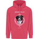 A Decorative Border Collie Childrens Kids Hoodie Heliconia