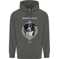 A Decorative Border Collie Childrens Kids Hoodie Storm Grey