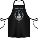 A Decorative Border Collie Cotton Apron 100% Organic Black