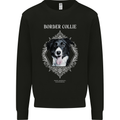 A Decorative Border Collie Kids Sweatshirt Jumper Black