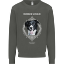 A Decorative Border Collie Kids Sweatshirt Jumper Storm Grey