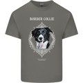 A Decorative Border Collie Kids T-Shirt Childrens Charcoal