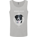 A Decorative Border Collie Mens Vest Tank Top Sports Grey