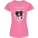 A Decorative Border Collie Womens Petite Cut T-Shirt Azalea