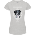 A Decorative Border Collie Womens Petite Cut T-Shirt Sports Grey