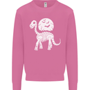 A Dinosaur Skeleton With a Full Moon Halloween Mens Sweatshirt Jumper Azalea