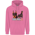 A Doberman Illustration Dog Mens 80% Cotton Hoodie Azelea