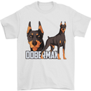 A Doberman Illustration Dog Mens T-Shirt 100% Cotton White