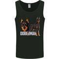 A Doberman Illustration Dog Mens Vest Tank Top Black