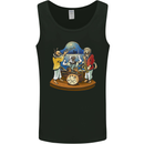 A Dog Jazz Band Music Drums Trumpet Mens Vest Tank Top Black