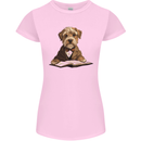A Dog Reading a Book Womens Petite Cut T-Shirt Light Pink