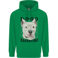 A Dogo Argentino Dog Childrens Kids Hoodie Irish Green