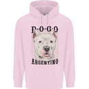 A Dogo Argentino Dog Childrens Kids Hoodie Light Pink