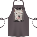 A Dogo Argentino Dog Cotton Apron 100% Organic Dark Grey
