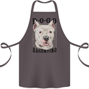 A Dogo Argentino Dog Cotton Apron 100% Organic Dark Grey