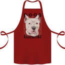 A Dogo Argentino Dog Cotton Apron 100% Organic Maroon