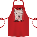 A Dogo Argentino Dog Cotton Apron 100% Organic Red