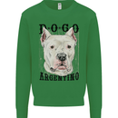 A Dogo Argentino Dog Kids Sweatshirt Jumper Irish Green