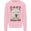 A Dogo Argentino Dog Kids Sweatshirt Jumper Light Pink