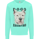 A Dogo Argentino Dog Kids Sweatshirt Jumper Peppermint