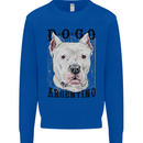 A Dogo Argentino Dog Kids Sweatshirt Jumper Royal Blue