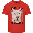 A Dogo Argentino Dog Kids T-Shirt Childrens Red