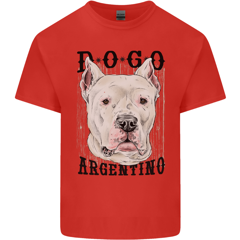 A Dogo Argentino Dog Kids T-Shirt Childrens Red