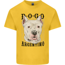 A Dogo Argentino Dog Kids T-Shirt Childrens Yellow