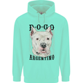 A Dogo Argentino Dog Mens 80% Cotton Hoodie Peppermint
