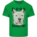 A Dogo Argentino Dog Mens Cotton T-Shirt Tee Top Irish Green